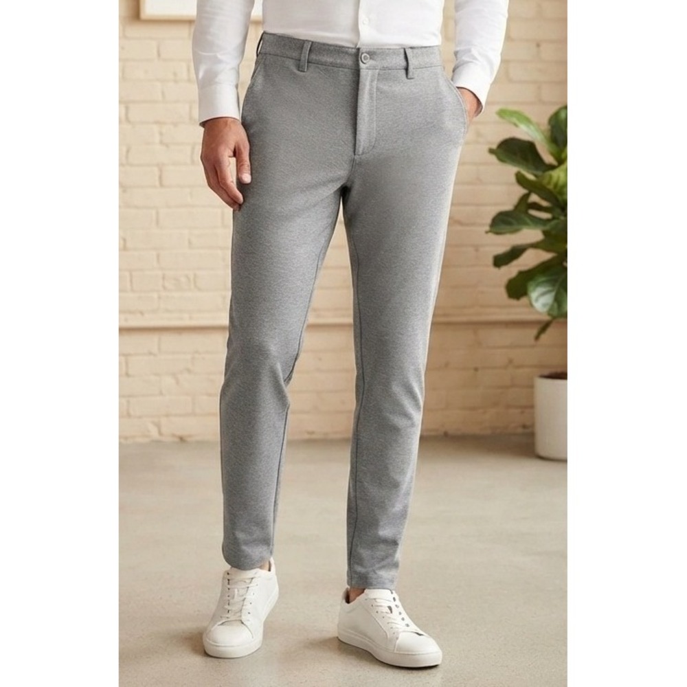 BYLT Premium Basics Everyday Pant 2.0 Men's Large Gray Prformance Stretch Chino